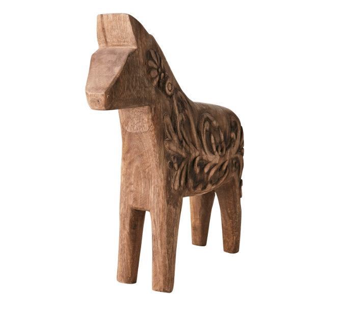 Cheval HONBY marron sculpté