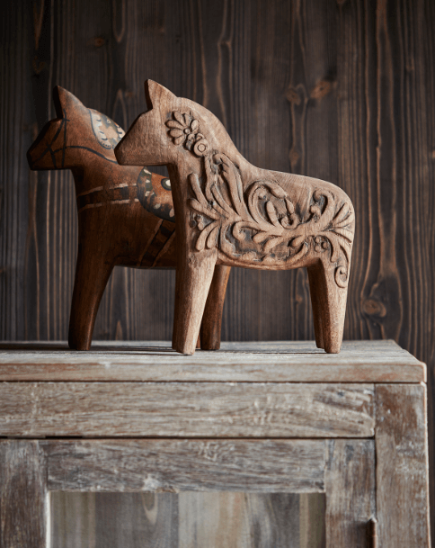 Cheval HONBY marron sculpté – Image 4