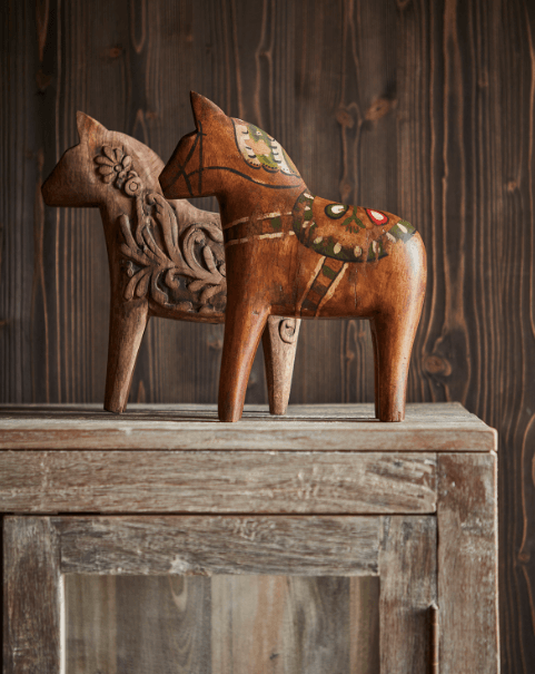 Cheval HONBY marron sculpté – Image 2