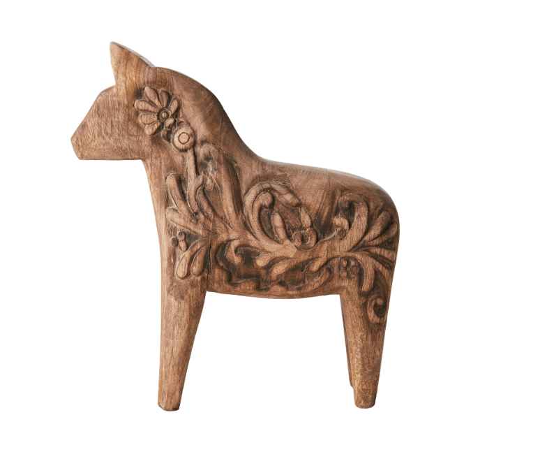 Cheval HONBY marron sculpté – Image 3