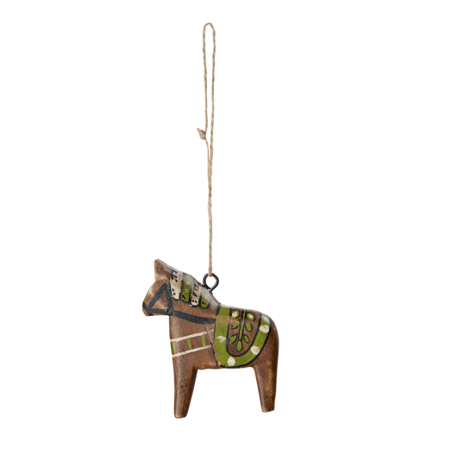 Cheval a suspendre JAINA marron vert – Image 5