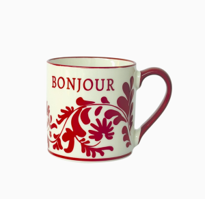 Mug HÉRITAGE Bonjour rouge