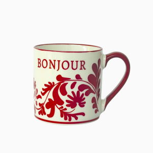Mug HÉRITAGE Bonjour rouge