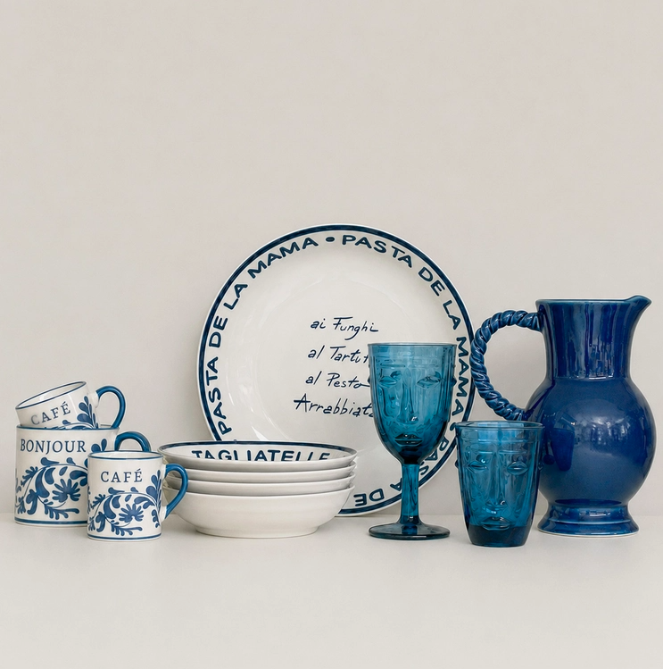 Tasse HÉRITAGE Café bleue – Image 2