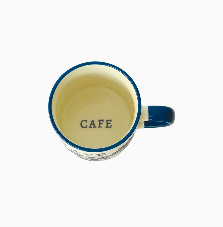 Tasse HÉRITAGE Café bleue – Image 3